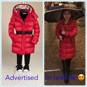 Burberry Showerproof Puffer Coat Girls
Size 10Y